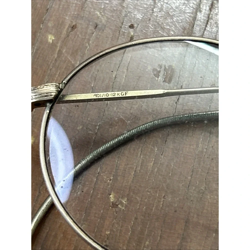 AO Eyeglasses Full Frames 1/10 12K Gold Filled GF Ful-Vue w Case Extra Lens
